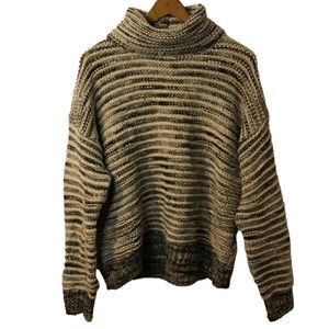 ELSAMANDA ANTHROPOLOGY CHUNKY KNIT SWEATER SIZE L
